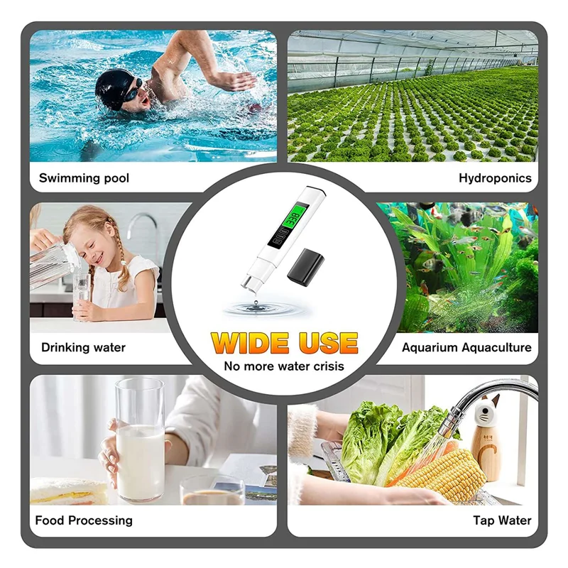 Advanced High-Accuracy Digital Water Quality Tester Kit - ABKO 3-in-1 Water Analyzer
