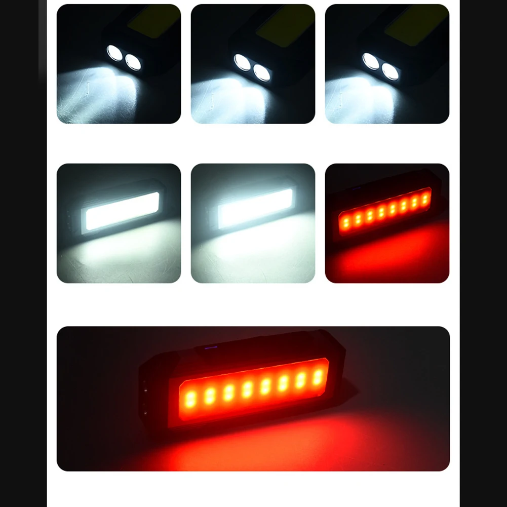 COB LED Work Light USB Rechargeable Camping Lamp with Magnet 4000mah for Auto Repair and Maintenance