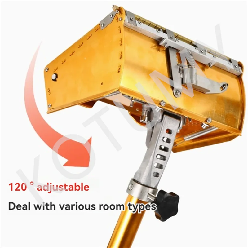 Professional Drywall Flat Box Gold-Flat Handle-Aluminum Precision Tools-Drywall Sheetrock Cleanable Smooth Finishing