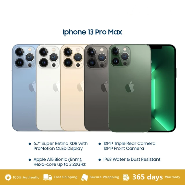 Apple iPhone 13 Pro Max 256GB REAL Dual Sim A2644 6.7 Phone CN SHIP