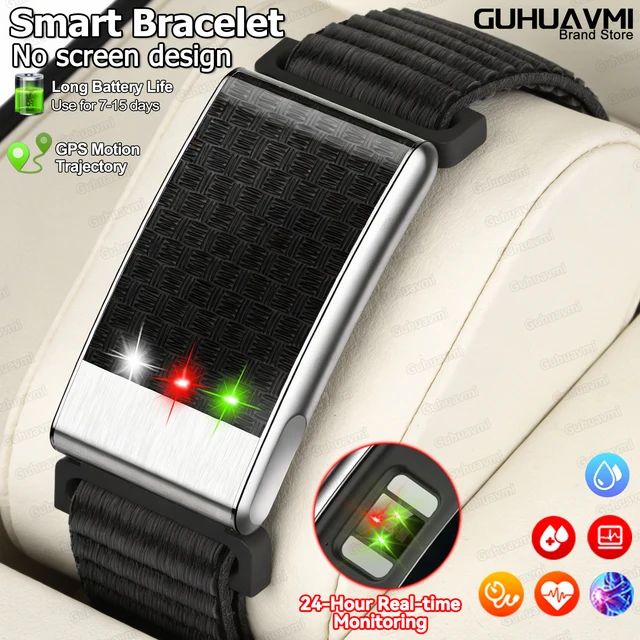 2026 No Screen Health Smart Bracelet ECG Detection Blood Lipids Uric Acid  Heart Rate IP68 Sports Smart Bracelet For Andrio IOS