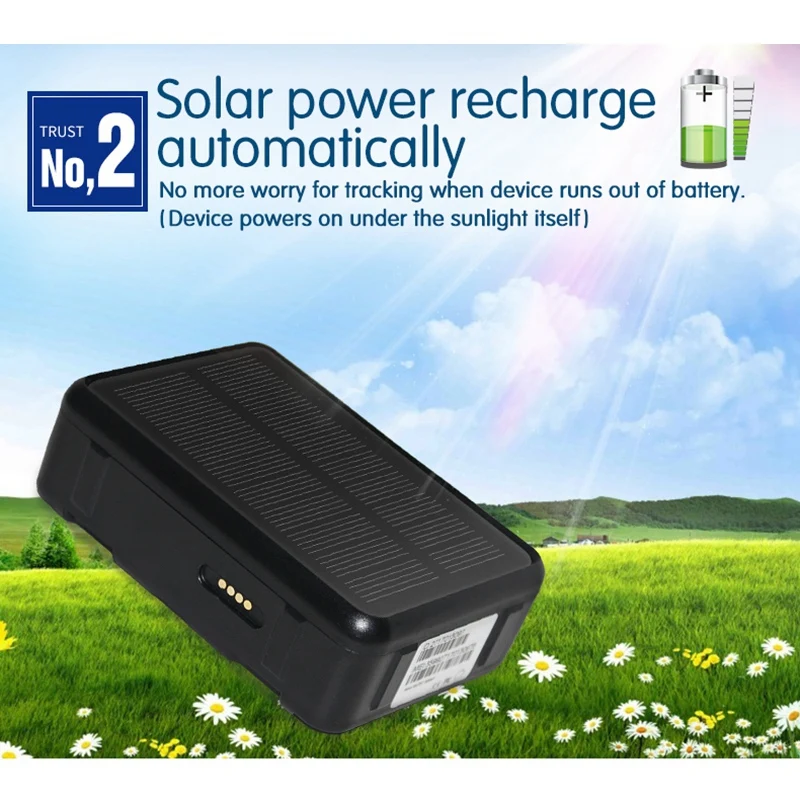 Impermeável Solar Gps Tracker 9000mah Power Sheep Vaca Gado Gsm Wifi Tracking Voice Sos Alarm Platform Rf-v34 - Imagem 5