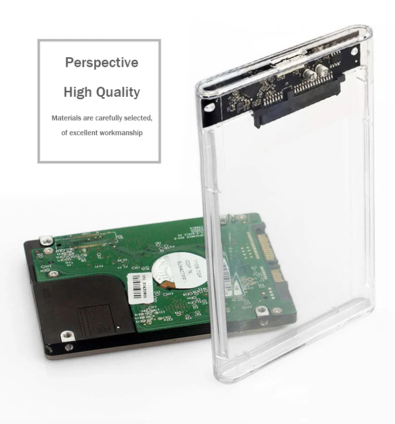 Uthai-caixa de Disco Rígido Externo Gabinete Transparente Porta Serial Sata Ssd G06 Usb 3.0 2.0 2.5 6tb - Imagem 6