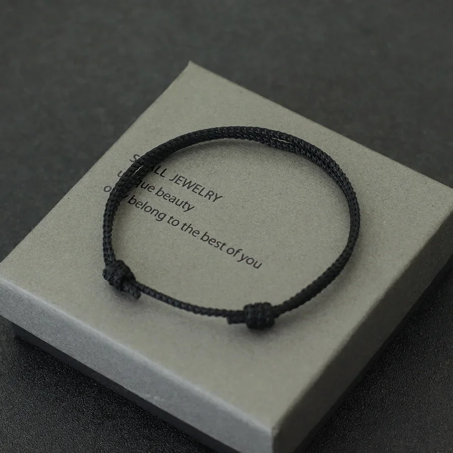 Handmade Adjustable Rope Bracelet for Men - Anniversary Gift for Boyfriend or Husband