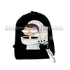 Skibidi Toilet Speakerman Backpack Cartoon Anime Game Camera Man School Bag Camcordeman Custom Kids Bags for Boys Girls 3