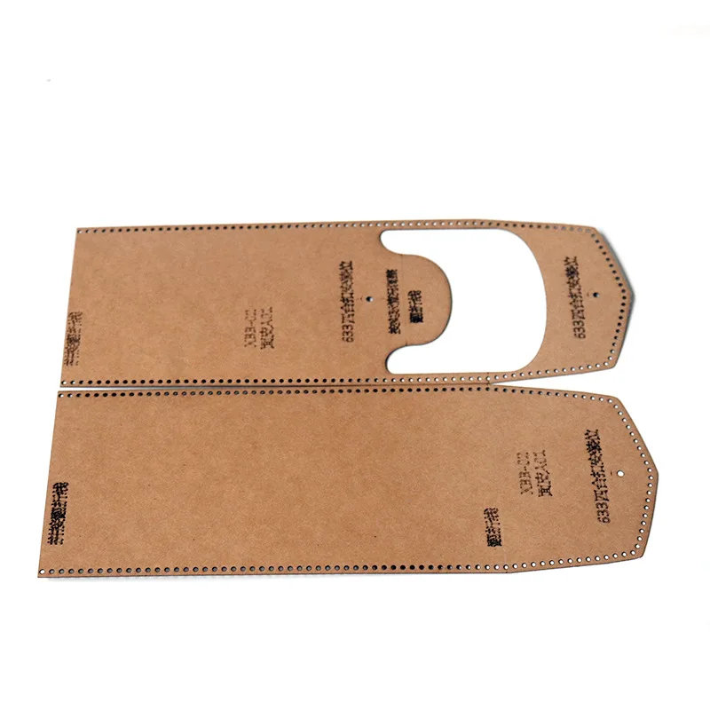 Pen Bag Sewing Pattern DIY Kraft Paper Leather Storage Bag Sewing Template Craft 1Set 10x19.5cm