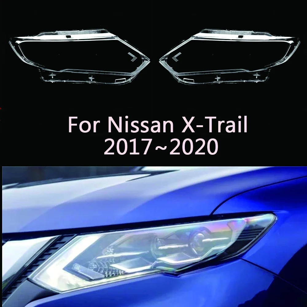 

Автомобильная фара со стеклянной крышкой для головного света, автомобильные крышки для фар, абажур для стайлинга для Nissan X-Trail 2017 2018 2019