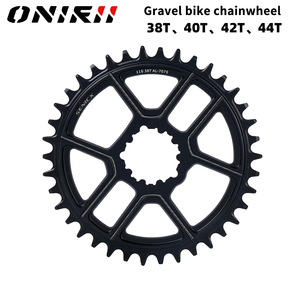 

Gravel Bike Chainring 38T 40T 42T 42T 44T 3 Bolt Mounting Crown for Gravel Bicycle SENICX NEW