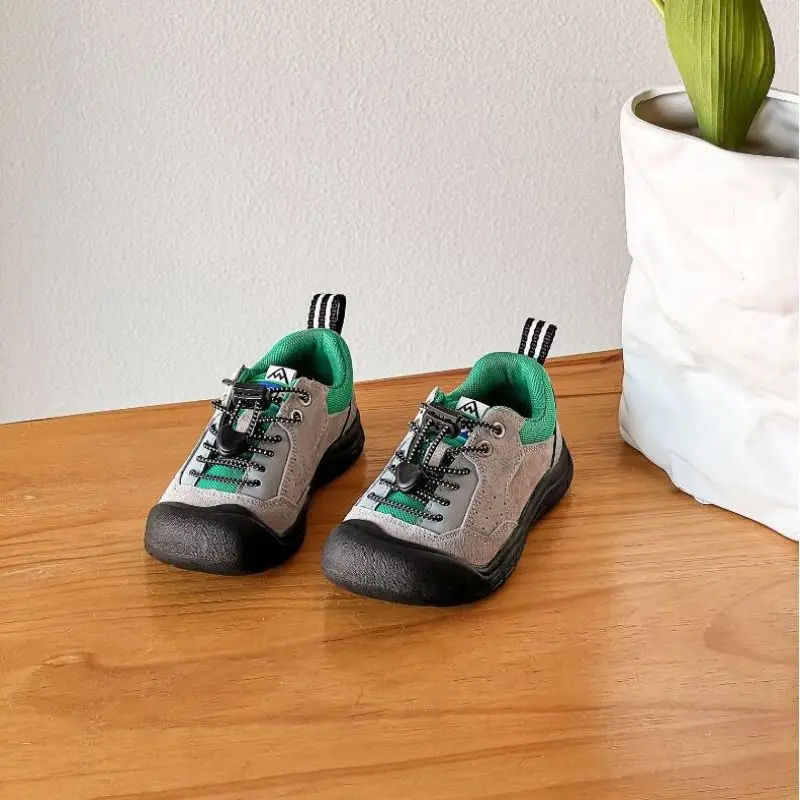 2025 Autumn New Children's Sports Shoes Girls' Korean Soft Sole Board Shoes Boys' Outdoor Durable Hiking Climbing Shoes 26-37 6