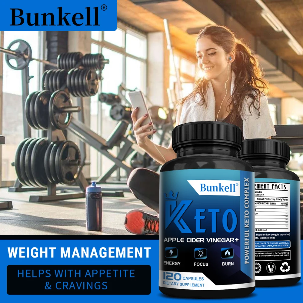 Keto BHB Apple Cider Vinegar Capsules-For Women and Men, Fat Burning, Helps with Focus, Metabolism