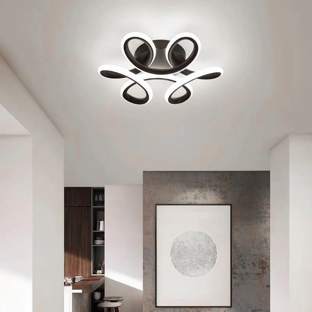 Modern Flower LED Ceiling Light Household LED Chandelier Led Ceiling Lighting for Bedroom Living Room Corridor Light