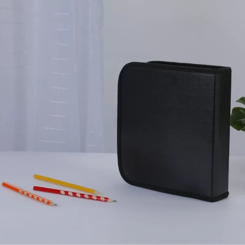 Black Canvas Bag Marker Pens Special Pencil Bag Large Capacity Storage Bag Stationery Pencil Bag 2