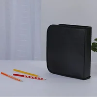 Black Canvas Bag Marker Pens Special Pencil Bag Large Capacity Storage Bag Stationery Pencil Bag 2