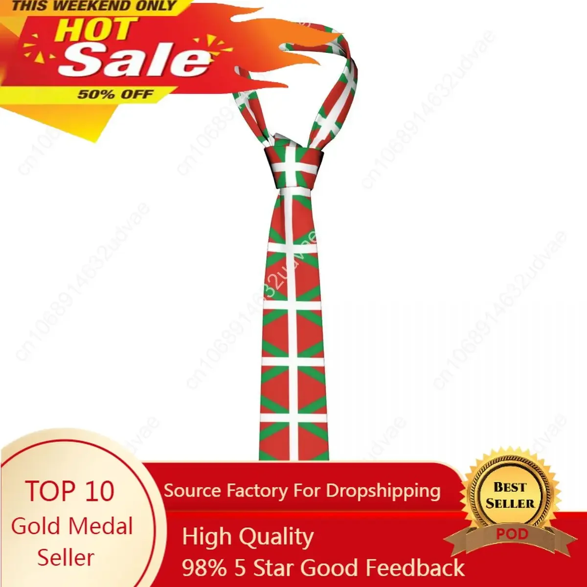 

Casual Arrowhead Skinny Flag Of The Basque Country Necktie Slim Tie For Men Man Accessories Simplicity For Party Formal Tie