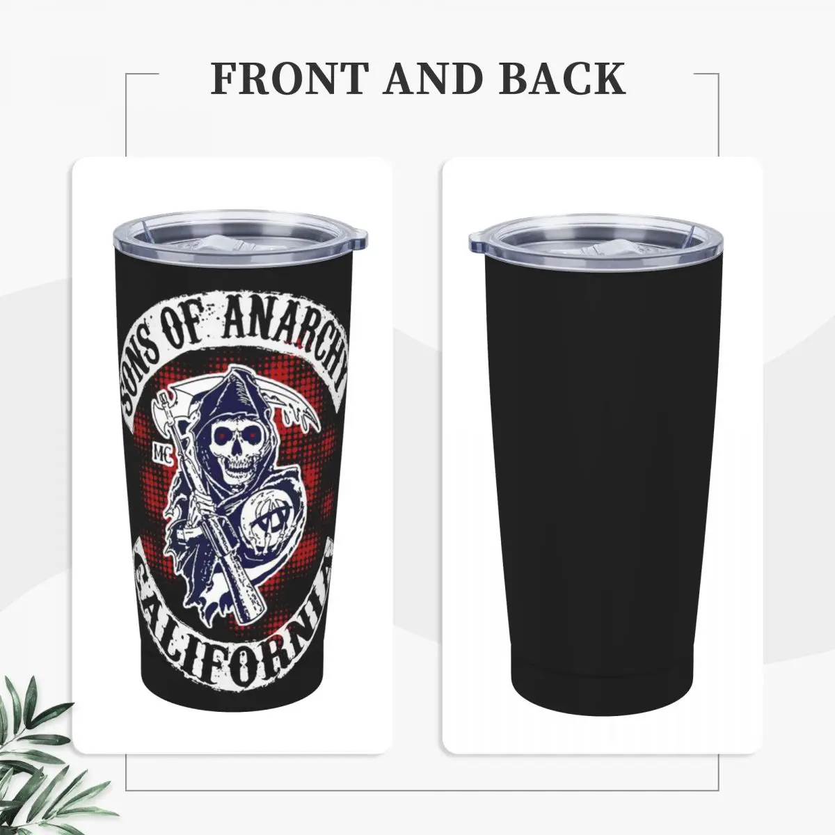 Sons Of Anarchy 20 Oz Tumbler the Death Vacuum Insulated Travel