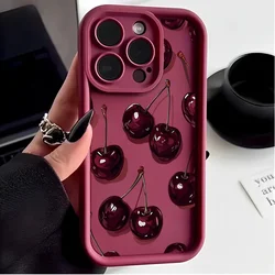 Retro Cherry Fruit Print Phone Case Cover for Xiao Mi 17 (S23768)