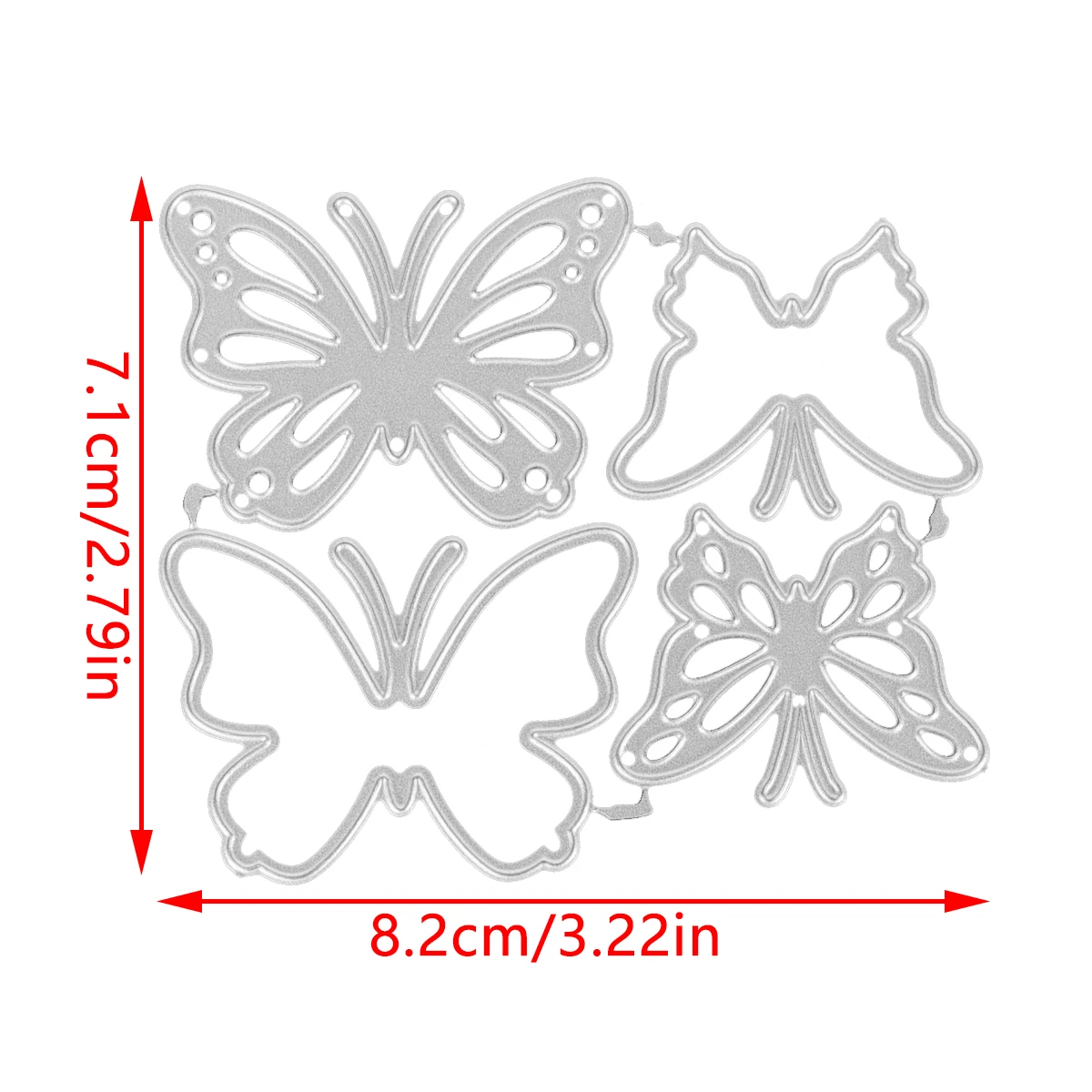 Cutting Dies Butterfly Stencils Combination Embossing Puzzle Template