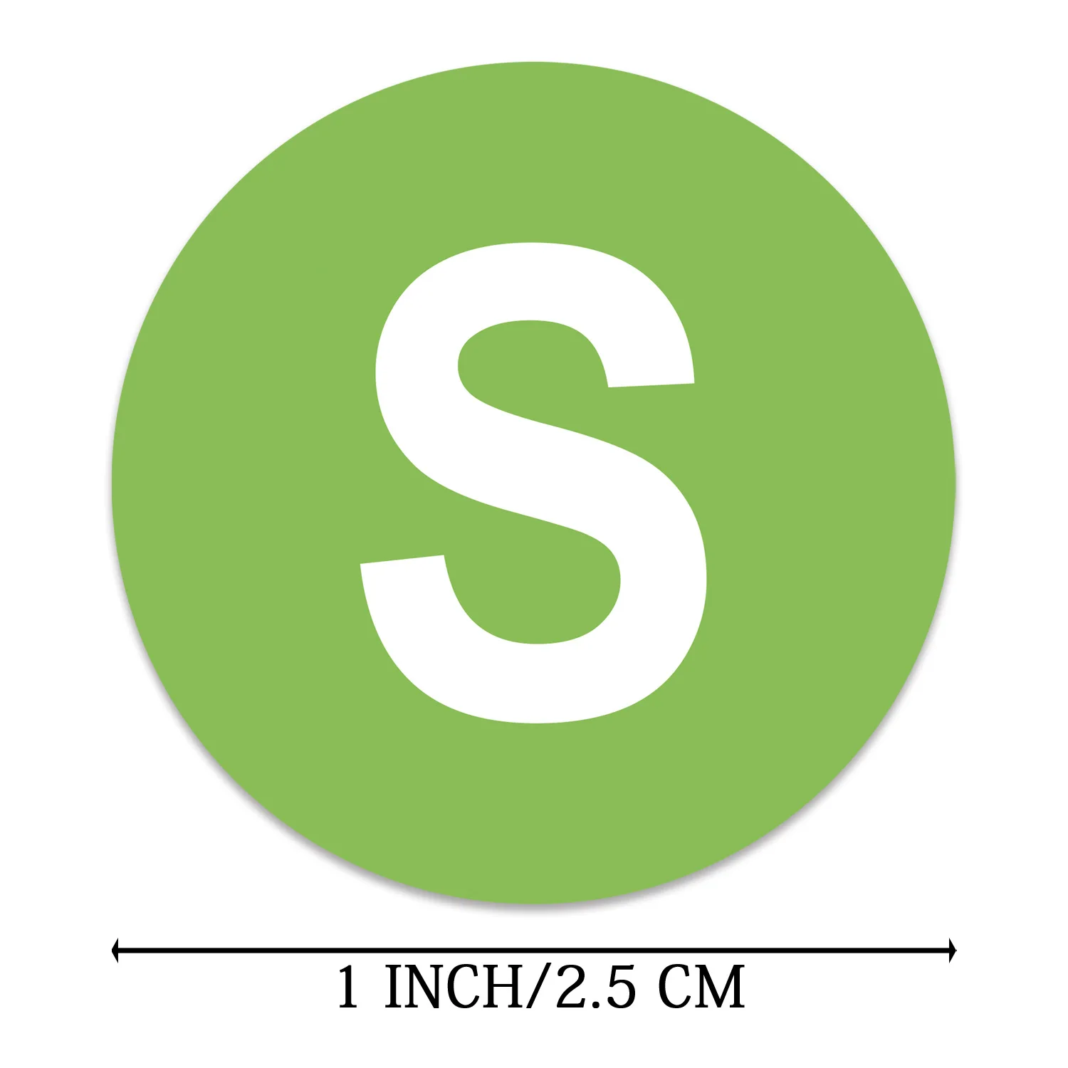 Label Sticker 50-500 pcs/roll 2.5 cm One inch Mark Apparel Product Size Model Identification Packaging Bag