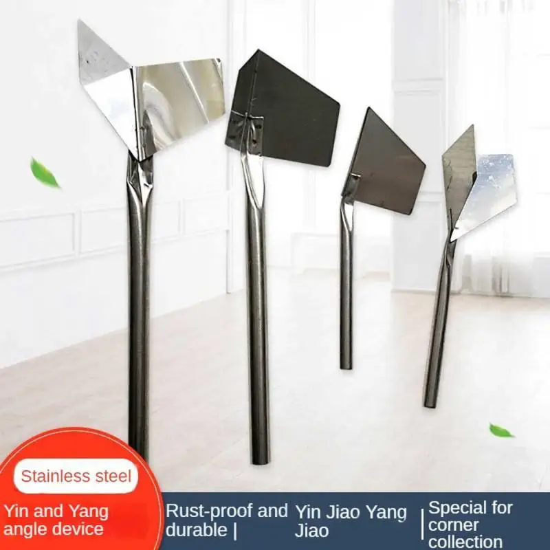 

Right Angle Yin Yang Planer Sanding With Handle Stainless Steel Putty Knife Paint Scraper Blade Wall Plaster Construction Tools