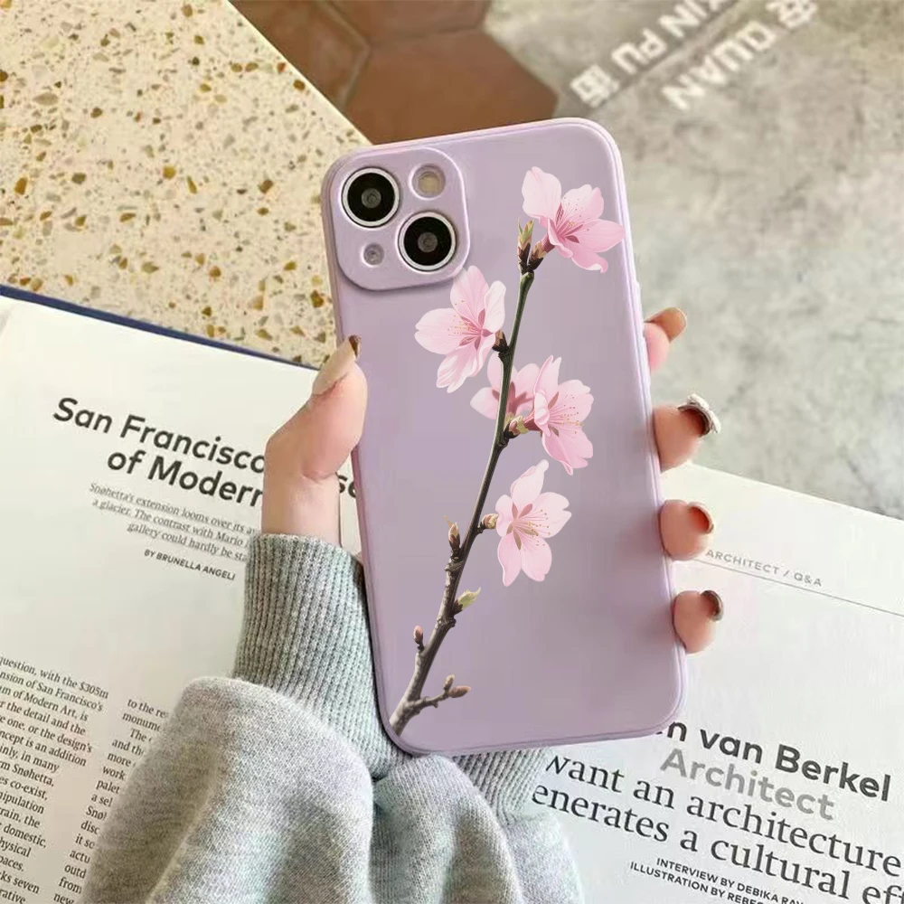 Pink Cherry Blossoms Slim Anti-Scratch Protective Case