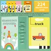 Little Dinosaur Learning Machine for Children, Talking Flash Card, English、Spanish、French Electronic Early Education Machine 6