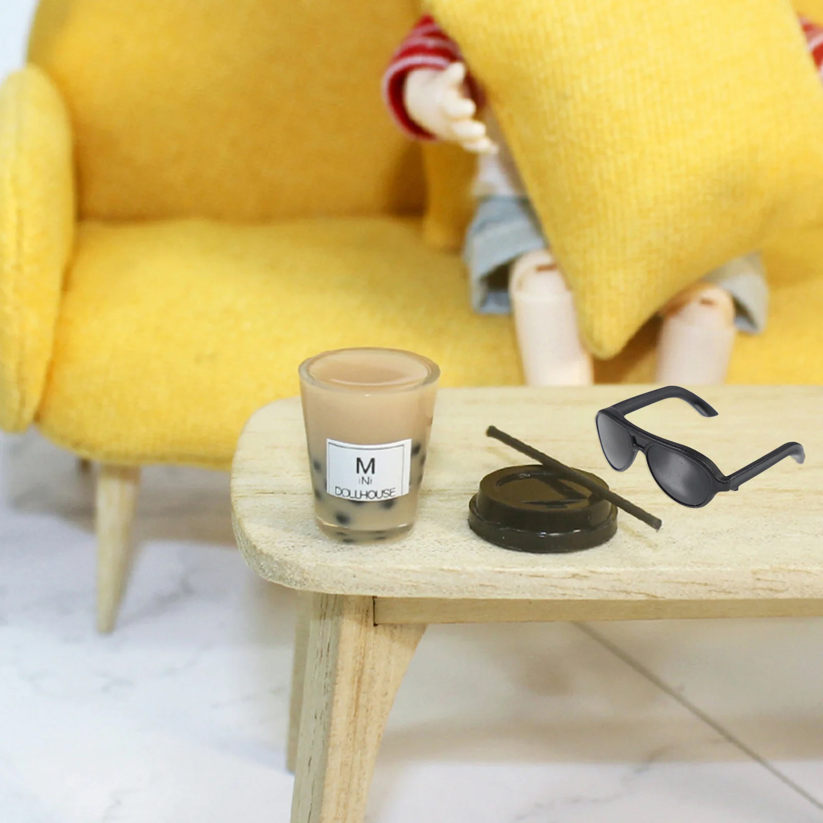 

80 Pcs Mini Sunglasses Black Girl Toys DIY Decoration Accessories Miniature