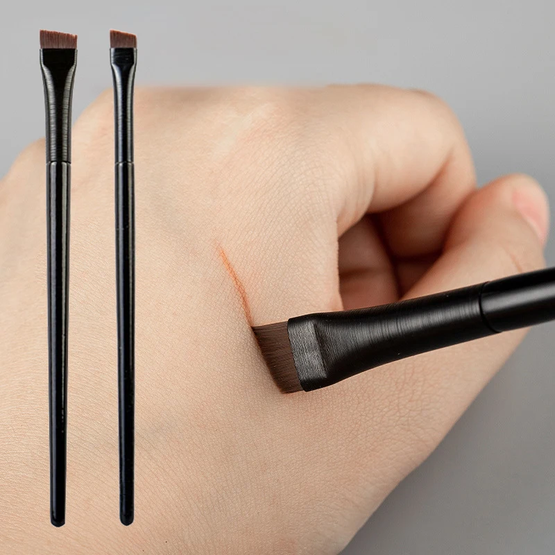 1/2pcs Makeup Brush Blade Makeup Brushes Angled Thin Eyebrow Brush Flat Fine Eyeliner Brush Professional Liner Brow Beauty Make Up Tool