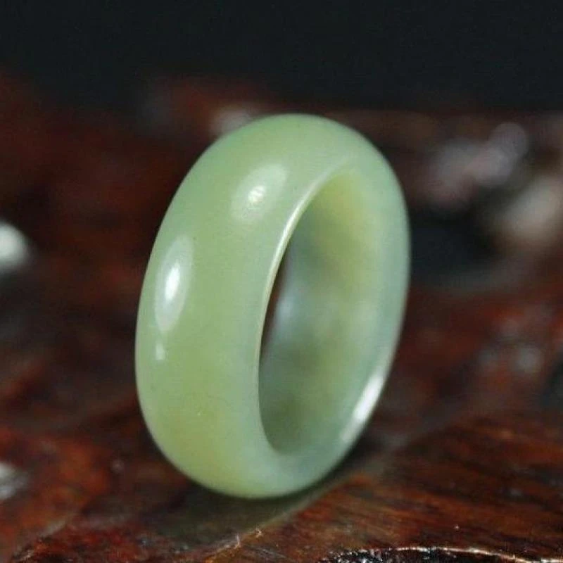Genuine Hetian Jade Ring Natural Stone Bands Men Women Anel Fine Jewelry  Accessories Real Chinese Nephrite Jades Stone Rings - Rings - AliExpress
