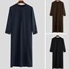 2026 NEW Zipper Men's Islam Arab Thobe Robe Dishdasha Muslim Abaya Kaftan Dress Thoub Jubba Gown Eid Ramadan Muslim Clothing