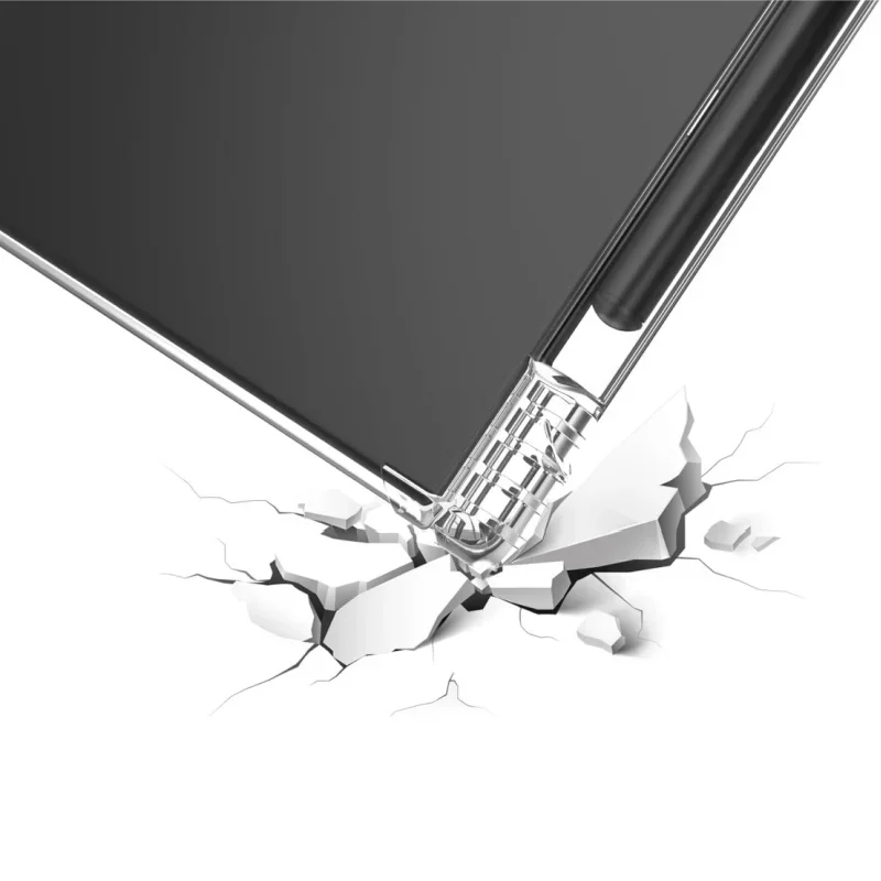 Crystal Clear Shockproof Back Cover with Pencil Holder and Protector Shell