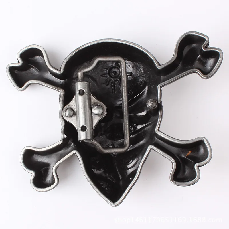 Masked Skull Belt Buckle  DIY Accessories Western Cowboy Style Smooth Belt Buckle Punk Rock Style K36