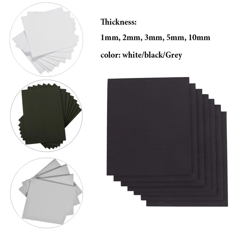 1/2/3/5/10mm EVA Foam Sheet Building Model Props Production Material Foam Material 10mmx35cmx100cm 5mmx35cmx50cm