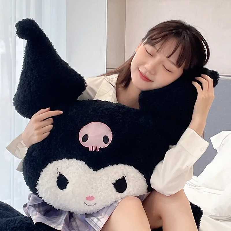 Big Size Sanrio Kuromi Back Cushion Comfortable Cuddly Pillow Sofa Bed Decor Pillow Very Soft Sleeping Pillow Gifts Girl 5