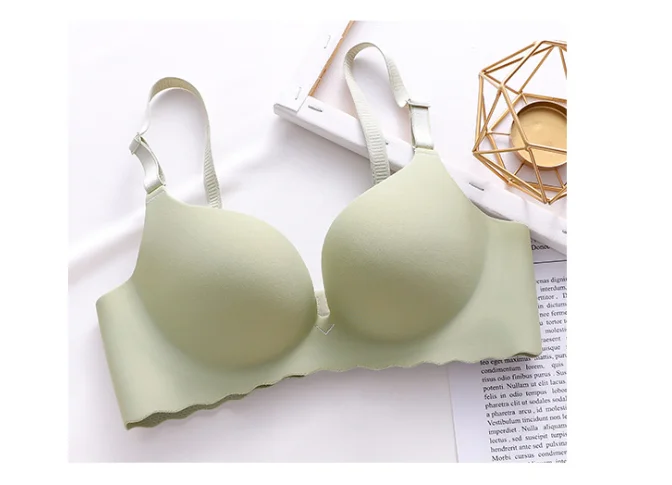 One-Piece Candy Color Bra Corset Sexy Wireless Gather Push Up Underwear Breathable Lingerie Seamless Bralette Soutien Gorges