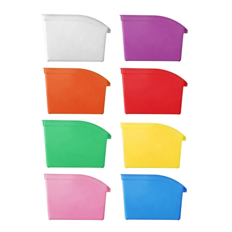 

Desk File Box Plastic File Storage Box Document for Work Use