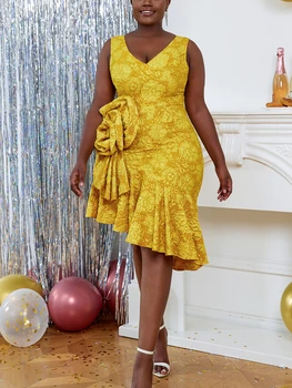 Rukevwe Sleeveless Ruffle Dress