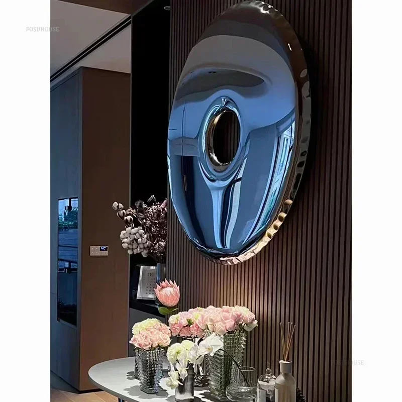 Nordic Stainless Steel Villa Wall Decor for Dining Room Household Hanging Decorations Luxury Designer Hotel Decoration Crafts 4