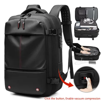Zaino Ultra-Capiente per Affari e Casual, Borsa per Computer da Uomo, Zaino da Viaggio di Alta Gamma, Zaino Espandibile con Compressione Sottovuoto