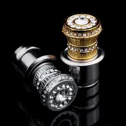 Universal Stylish Bling-Car Power Plug Socket Plug Outlet Power 20mm Faux Crystal Cigarette- Lighter Heater Sparkling Auto Decor