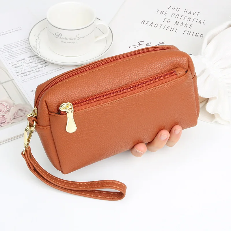 Fashion Cosmetic Clutch Bag - Large Capacity Portable Makeup Organizer placement Phone Pocket, Women's Small Crossbody Bag