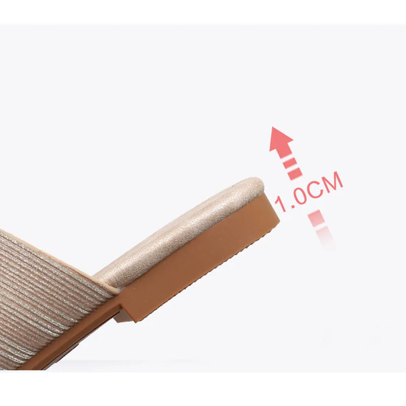 2023 New Sole sandals women's comfortable soft sole rhinestone sandals outside wear fashion lazy beach slippers large size AG008