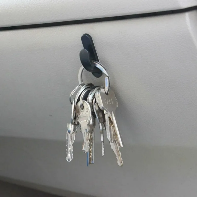 Car Self-Adhesive Hooks Mini Holder Auto Interior Organizer Ornaments Hook Home Bathroom Universal Holder Hooks Car Pendant 5
