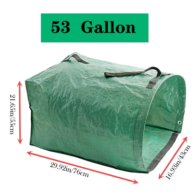 53 Gallon Eco-Friendly Leaf and Garden Waste Collection Bag