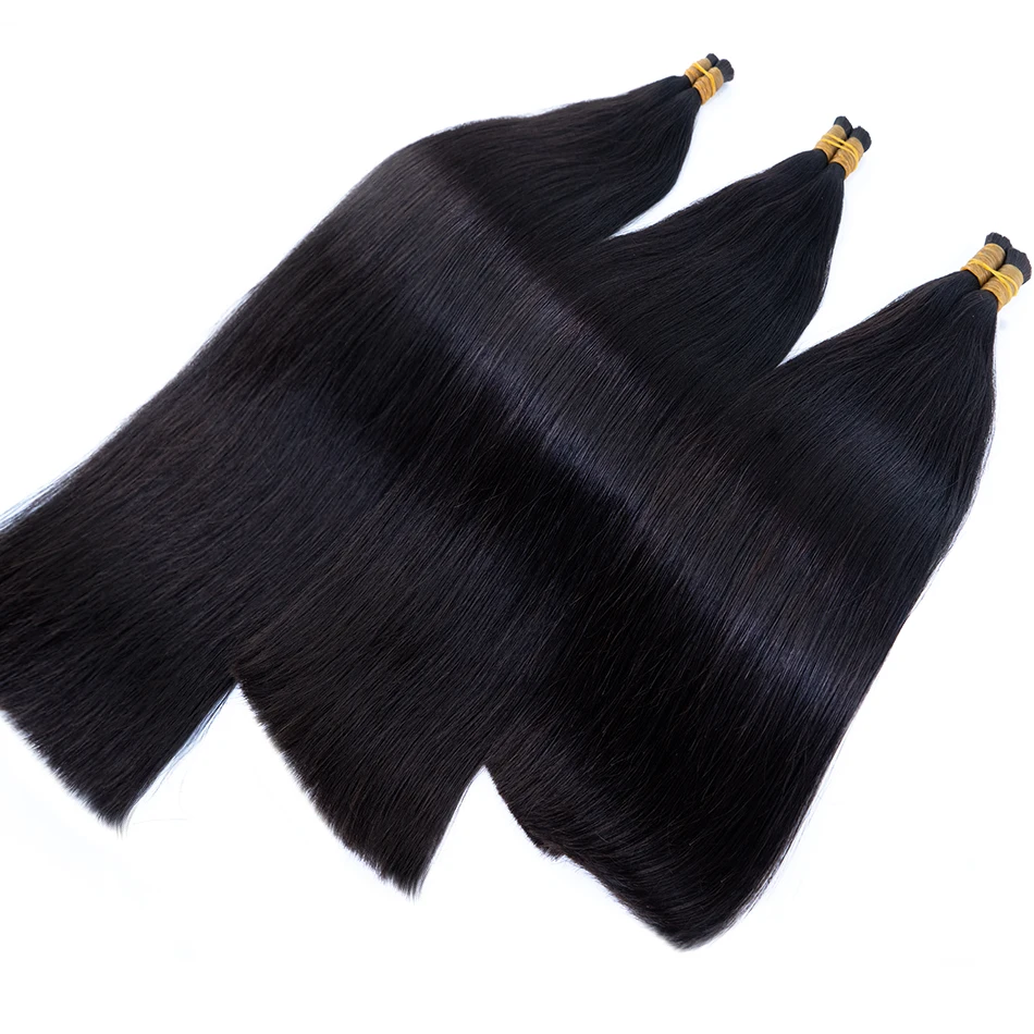 100% Human Hair Bulk Cabelo Humano No Weft Unprocessed Vietnamese Human Hair 10a 18-30 Inches Hair Bulk Braiding Straight Hair 3