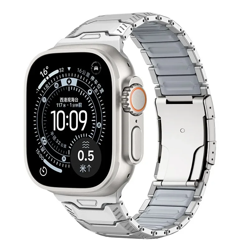 Luxury Titanium & Silicone Magnetic Band
