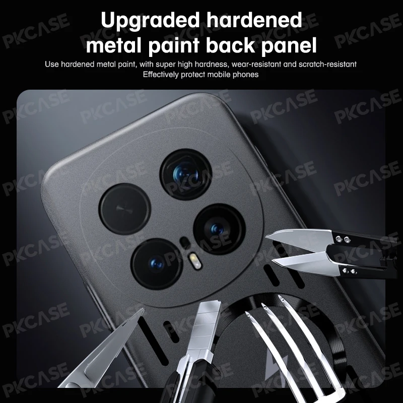 Hollow Metal Heat Dissipation Magnetic Phone Case - Breathable Cooling Shockproof Cover
