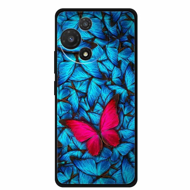 Black Soft Silicone TPU Phone Case with Cool Wolf Design - Shockproof and Protective Cover