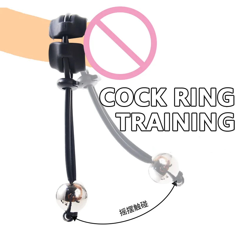 DIY Weight-bearing Cock Ring Drop Ball Penis Heavy Stretcher Penis Erection Enlarger penile training Pendant Sex Toys for Men male sex toys