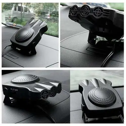 Autoheizung zum Beschlagen und Entfrosten, 12-V-Autoheizung, Dreiloch-Entfroster, Schneeentfroster, Autoheizung, 150 W, 2 Farben optional_voghion.com