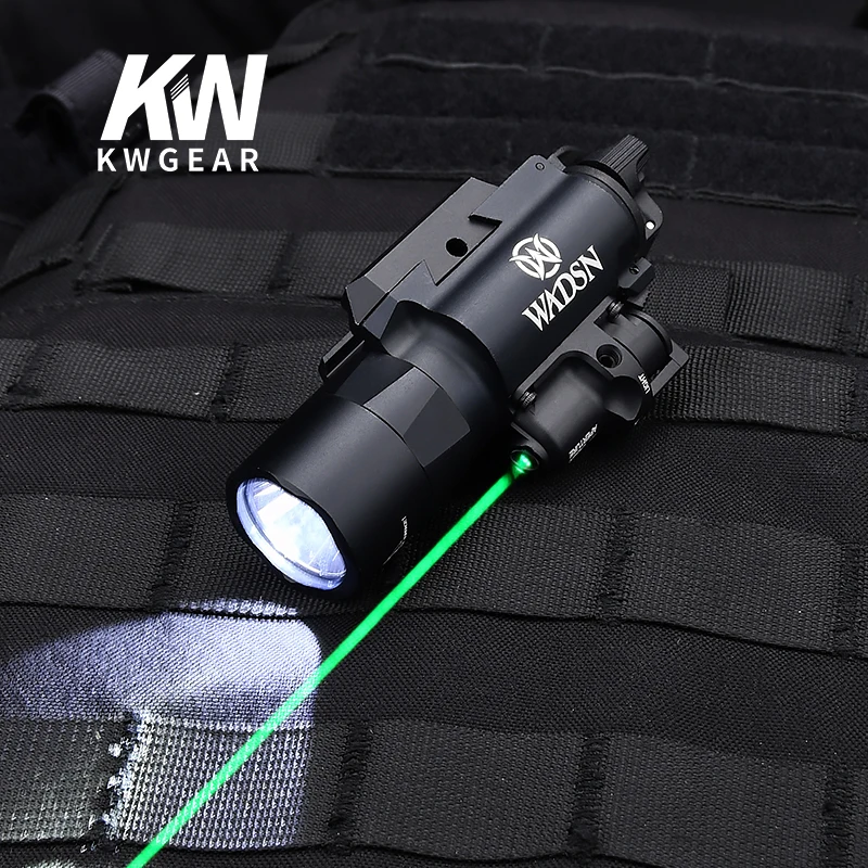 

Tactical Airsoft Surefire X400 Ultra Flashlight Red Laser Sight For Glock 17 500 Lumens X400U Hunting Gun Light